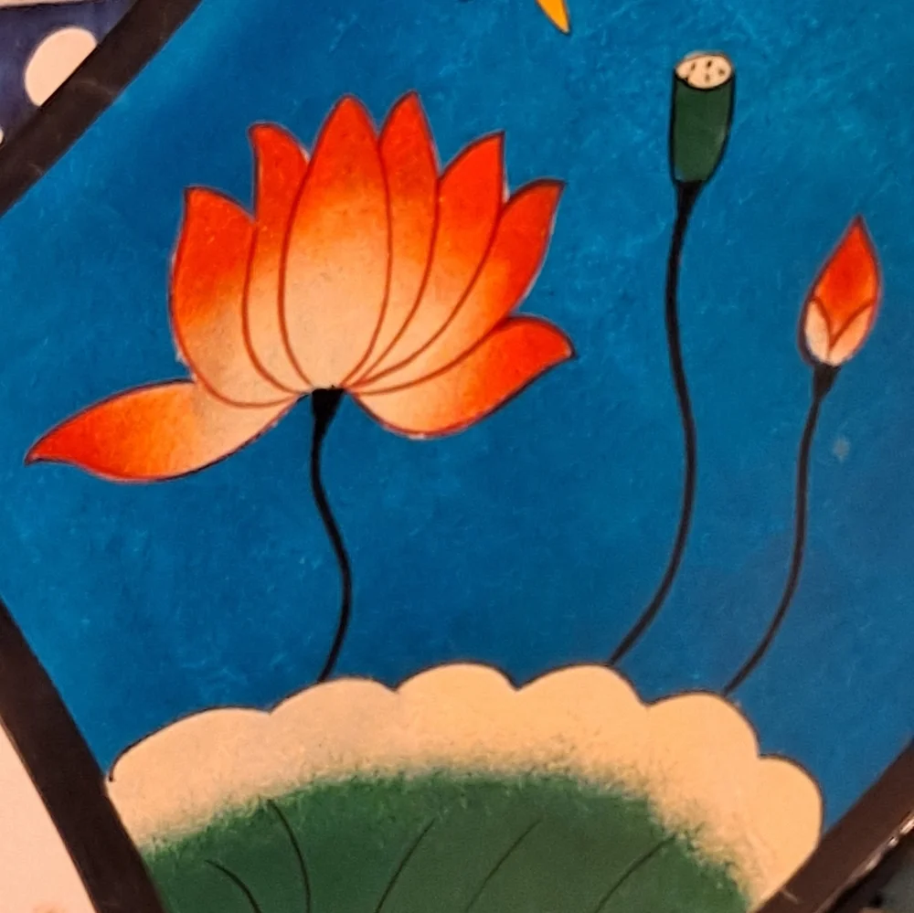 💰SALE 💰 Asian Lacquered Wood Tray - Picture 3 of 7